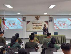 Danlanal Bintan Sebagai Narasumber Bela Negara Mahasiswa Politeknik Bintan