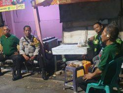 Polisi dan Warga Pasar Baru Gelar Apel Malam Jaga Keamanan Lingkungan