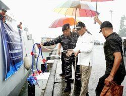 Ditengah Guyuran Hujan, Dankodaeral IX Melepas Tim Ekspedisi Rupiah Berdaulat