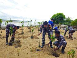 Kepedulian Lanal Bintan Dalam Peran Sertanya Selamatkan Pantai Dari Abrasi