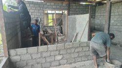 Kodim 1715/Yahukimo Melaksanakan Renovasi Rumah Tidak Layak Huni Dalam Rangka Memperingati HUT Korem 172/PWY Ke-62